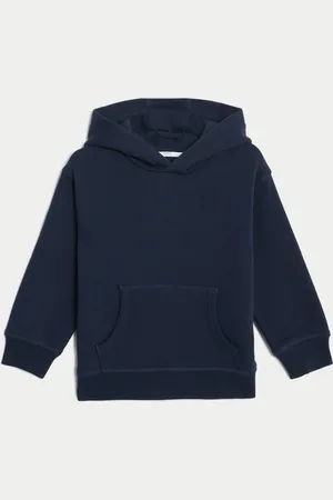 Marks & Spencer Boys Cotton Rich Pullover Hoodies (3 Mths-7 Yrs) - 4-5 Y -