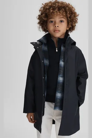 Reiss Boys Hooded Coat (3-14 Yrs) - 4-5 Y - Dark Blue