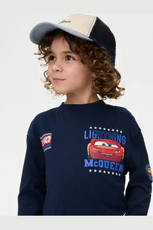 Marks & Spencer Boys Pure Cotton Cars Top (2-8 Yrs) - 6-7 Y -