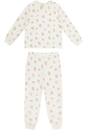Chelsea Peers Cotton Rich Strawberry Print Pyjamas (1-12 Yrs) - 5-6 Y -