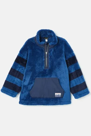 Joules Girls Striped Half Zip Fleece Top (2-12 Yrs) - 7-8Y -