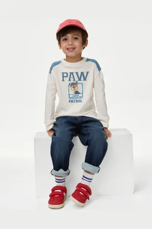 Marks & Spencer Boys Pure Cotton PAW Patrol™ Top - 7-8 Y -