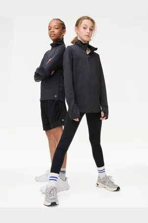 GOODMOVE Unisex Half Zip Sports Top (6-16 Yrs) - 15-16 -