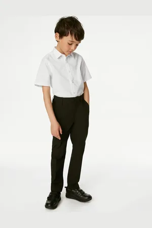 Marks & Spencer 5pk Boys Regular Fit Easy to Iron School Shirts (2-18 Yrs) - 14-15 -