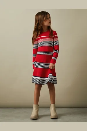 Reiss Girls Striped Knitted Dress (4-14 Yrs) - 8-9 Y -