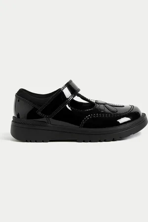 Marks & Spencer Kids Patent Leather School Shoes (8 Small - 2 Large) - 8.5 SSTD -