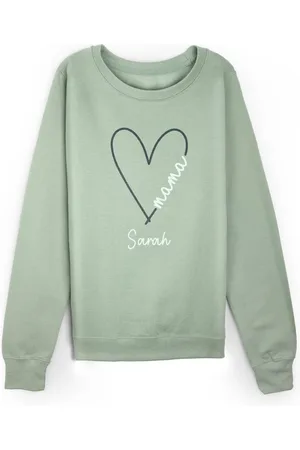 Dollymix Personalised Ladies Mama Heart Sweatshirt - XL -
