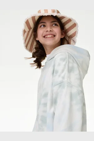 Marks & Spencer Girls Cotton Rich Tie Dye Hoodie (2-16 Yrs) - 5-6 Y -