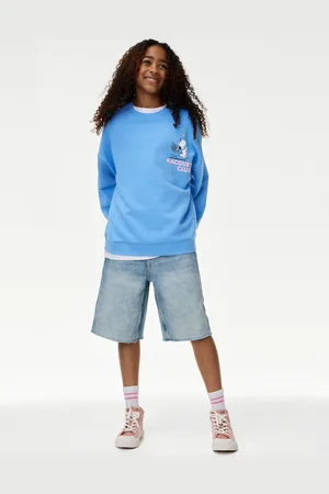 Marks & Spencer Girls Cotton Rich Snoopy™ Sweatshirt (6-16 Yrs) - 13-14 -