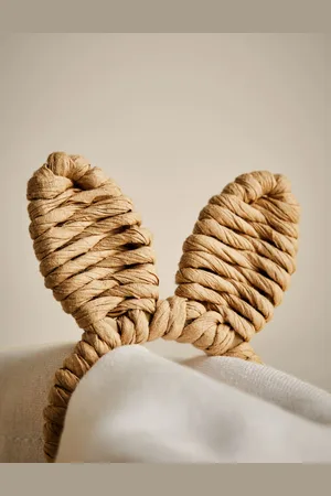Marks & Spencer Set of 4 Raffia Bunny Napkin Rings -