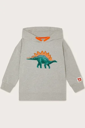 Monsoon Boys Cotton Rich Dinosaur Hoodie (2-13 Yrs) - 5-6 Y -