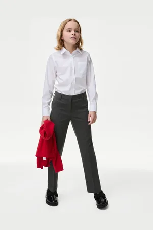 Marks & Spencer Girls Regular Leg Stretch Trousers (2-18 Yrs) - 15-16 -