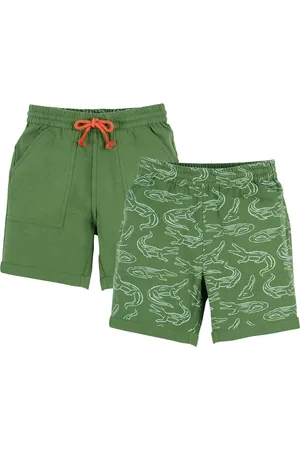 Frugi Boys Pure Cotton Reversible Crocodile Shorts (2-10 Yrs) - 6-7 Y -