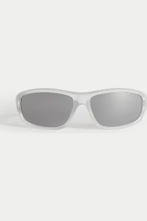 Marks & Spencer Kids Sporty Wraparound Sunglasses (S-L) - S-M - Silver