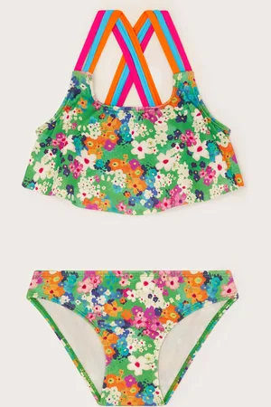 Monsoon Girls Ditsy Floral Frill Bikini (3-15 Yrs) - 9-10Y -