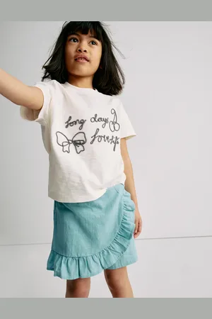 Marks & Spencer Girls Pure Cotton Wrap Skort (2-8 Yrs) - 4-5 Y -
