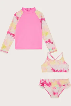 Monsoon Girls 3pc Tie Dye Bikini Swim Set (3-15 Yrs) - 9-10Y -