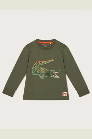 Monsoon Boys Pure Cotton Crocodile T-Shirt (2-13 Yrs) - 5-6 Y -