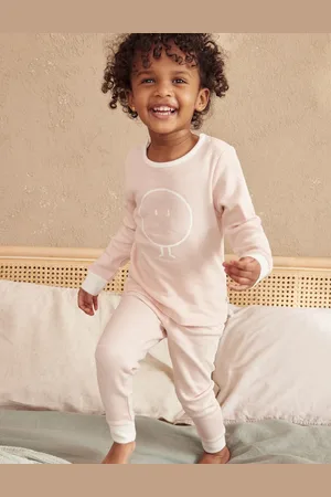 Mori Boys Cotton Blend Striped Pyjamas (6 Mths-6 Yrs) - 2-3 Y - Pink Mix