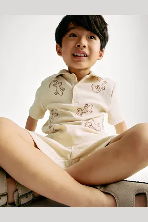 Marks & Spencer Boys 2pc Cotton Rich Top & Bottom Outfit (2-8 Yrs) - 4-5 Y -