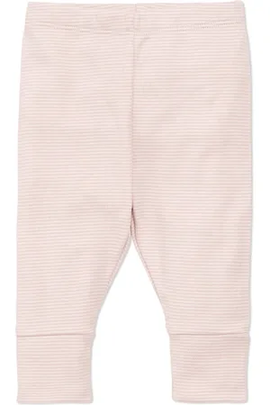 Mori Girls Cotton Blend Cuffed Leggings (0-3 Yrs) - 18-24 - Pink Mix