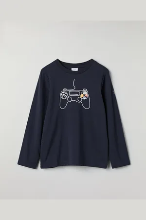 Polarn O. Pyret Boys Cotton Rich Gamer Print Top (1-10 Yrs) - 5-6 Y -