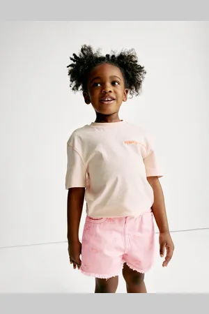 Marks & Spencer Girls Mom Denim Shorts (2-8 Yrs) - 5-6 Y - Pink