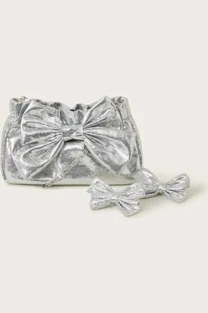 Monsoon Kids Metallic Bow Occasion Party Bag -