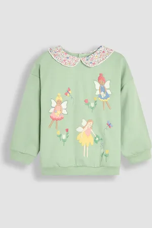 JoJo Maman Bébé Girls Pure Cotton Fairy Sweatshirt (6 Mths - 5 Yrs) - 2-3 Y -