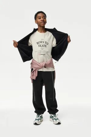 Marks & Spencer Boys Cotton Rich Sports Joggers (6-16 Yrs) - 10-11 -