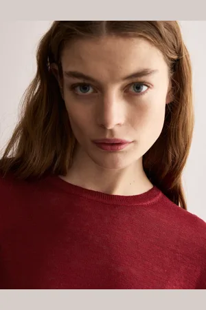 Jaeger Pure Linen Textured T-Shirt