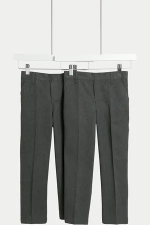 Marks & Spencer 2 Pack Boys Easy Dressing School Trousers (3-18 Yrs) - 4-5 Y -