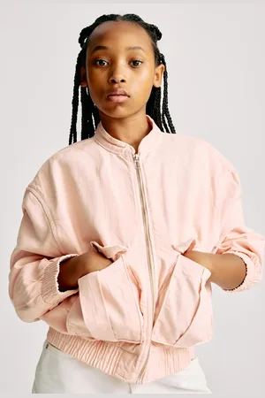 Marks & Spencer Girls Denim Bomber Jacket (6-16 Yrs) - 11-12 -