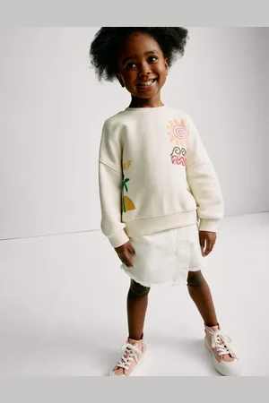 Marks & Spencer Girls Cotton Rich Surf Graphic Sweatshirt (2-16 Yrs) - 3-4 Y -