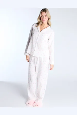 Boux Avenue Girls Pure Cotton Floral Pyjama Set - 12 -