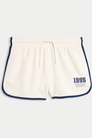 Marks & Spencer Girls Cotton Rich Sports Shorts (2-16 Yrs) - 7-8 Y - Ecru