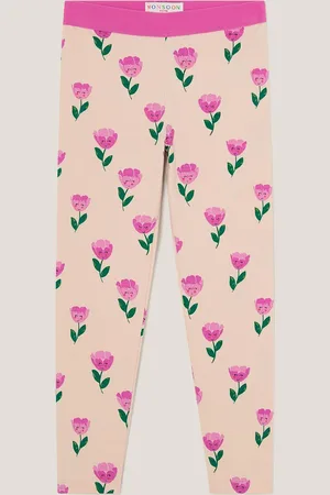 Monsoon Girls Cotton Rich Floral Leggings (3-13 Yrs) - 7-8 Y -