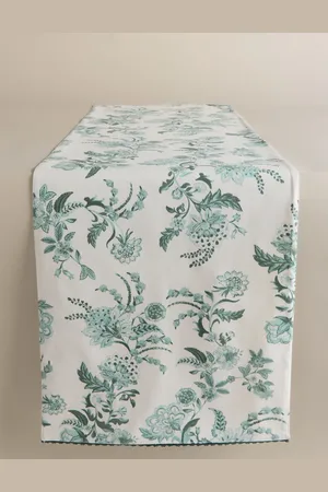 Marks & Spencer Pure Cotton Chintz Floral Table Runner - Green Mix