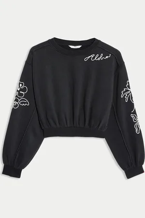 Marks & Spencer Girls Cotton Rich Paradise Embroidered Sweatshirt (6-16 Yrs) - 11-12 -