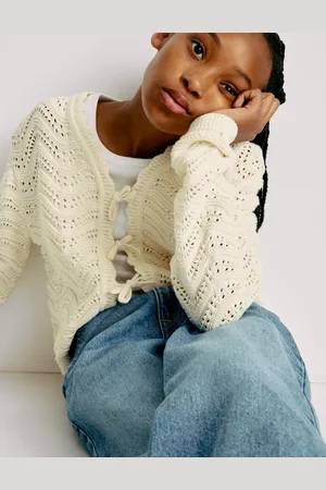 Marks & Spencer Girls Pure Cotton Knitted Cardigan (6-16 Yrs) - 15-16 -