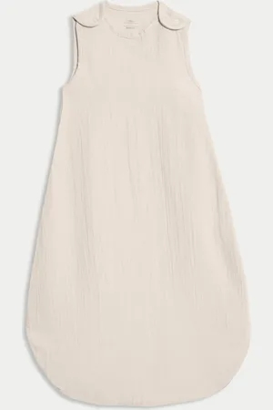Marks & Spencer Pure Cotton 0.5 Tog Sleeping Bag (0-3 Yrs) - 18-36 - Ecru
