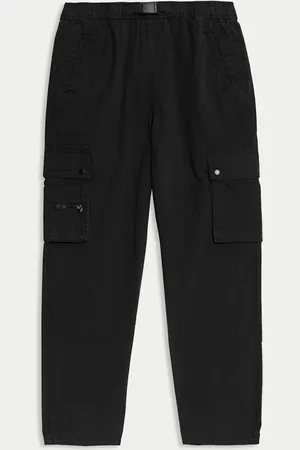 Marks & Spencer Boys Relaxed Denim Cargo Trousers (6-16 Yrs) - 8-9 Y -