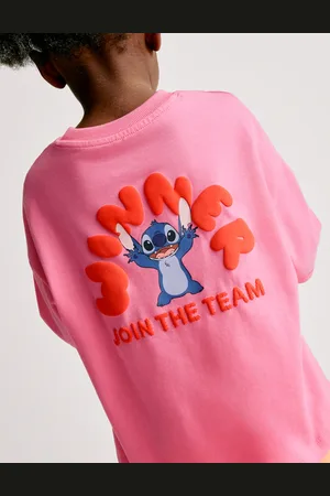 Marks & Spencer Girls Pure Cotton Lilo & Stitch™ T-Shirt (2-8 Yrs) - 7-8 Y -