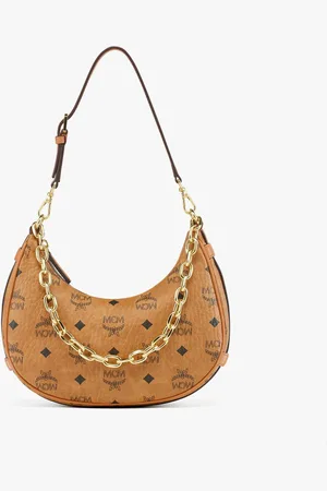 MCM Aren Crescent Hobo in Visetos