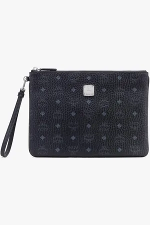 MCM Wristlet Zip Pouch in Visetos Original