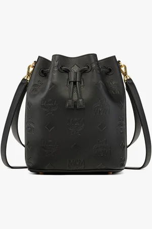 MCM Dessau Drawstring In Embossed Monogram Leather