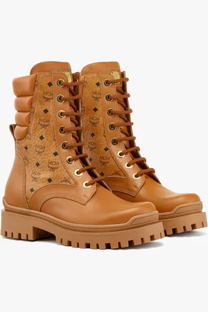 MCM Visetos Boots in Calf Leather