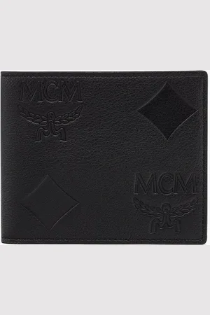 MCM Aren Bifold Wallet in Maxi Monogram Leather