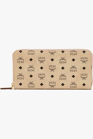 MCM Zip Around Wallet in Visetos