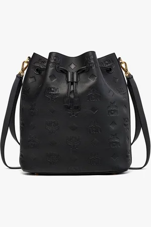 MCM Dessau Drawstring in Embossed Monogram Leather